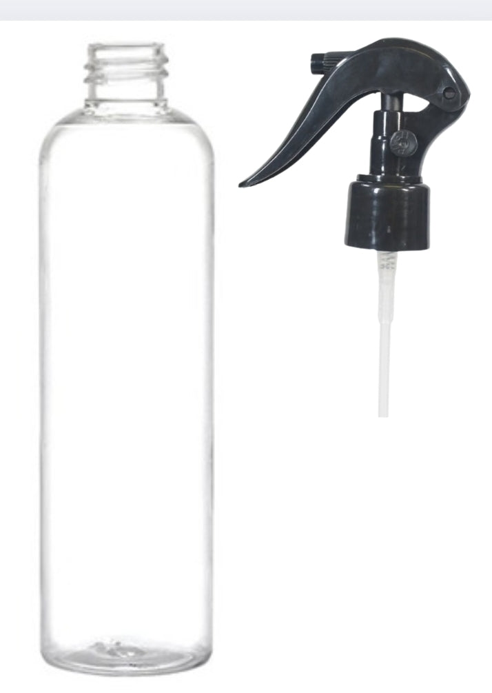 8 oz empty Plastic bottle with trigger sprayer