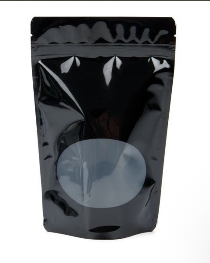 Black stand up bags 5.75"x3"x9" (100)