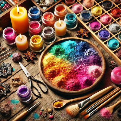 Mica, candle dye & pigment