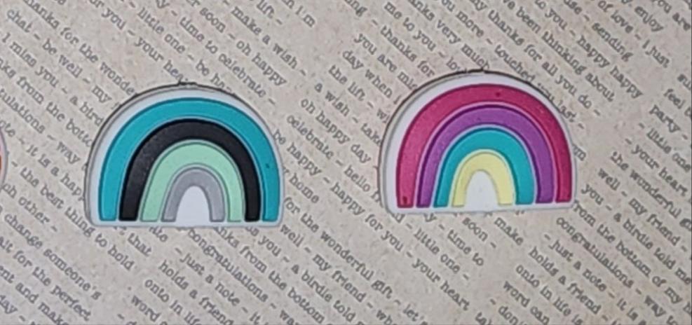 Rainbow focal bead