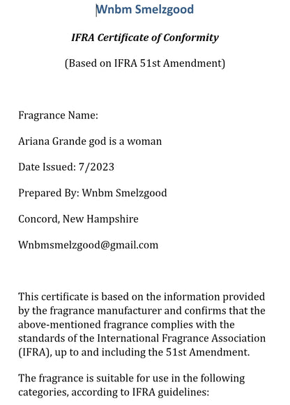 God is a woman Ariana Grande type fragrance oil