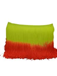 Orange and yellow ombre fringe