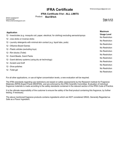 Bad B!tch fragrance oil