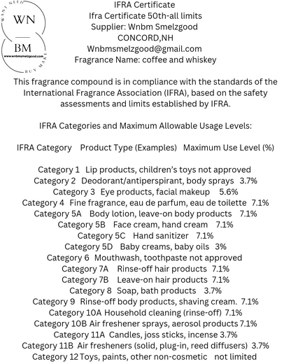 Coffee and whiskey BBW TYPE Fragrance oil