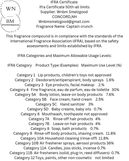 Captain Crunch  fragrance oil