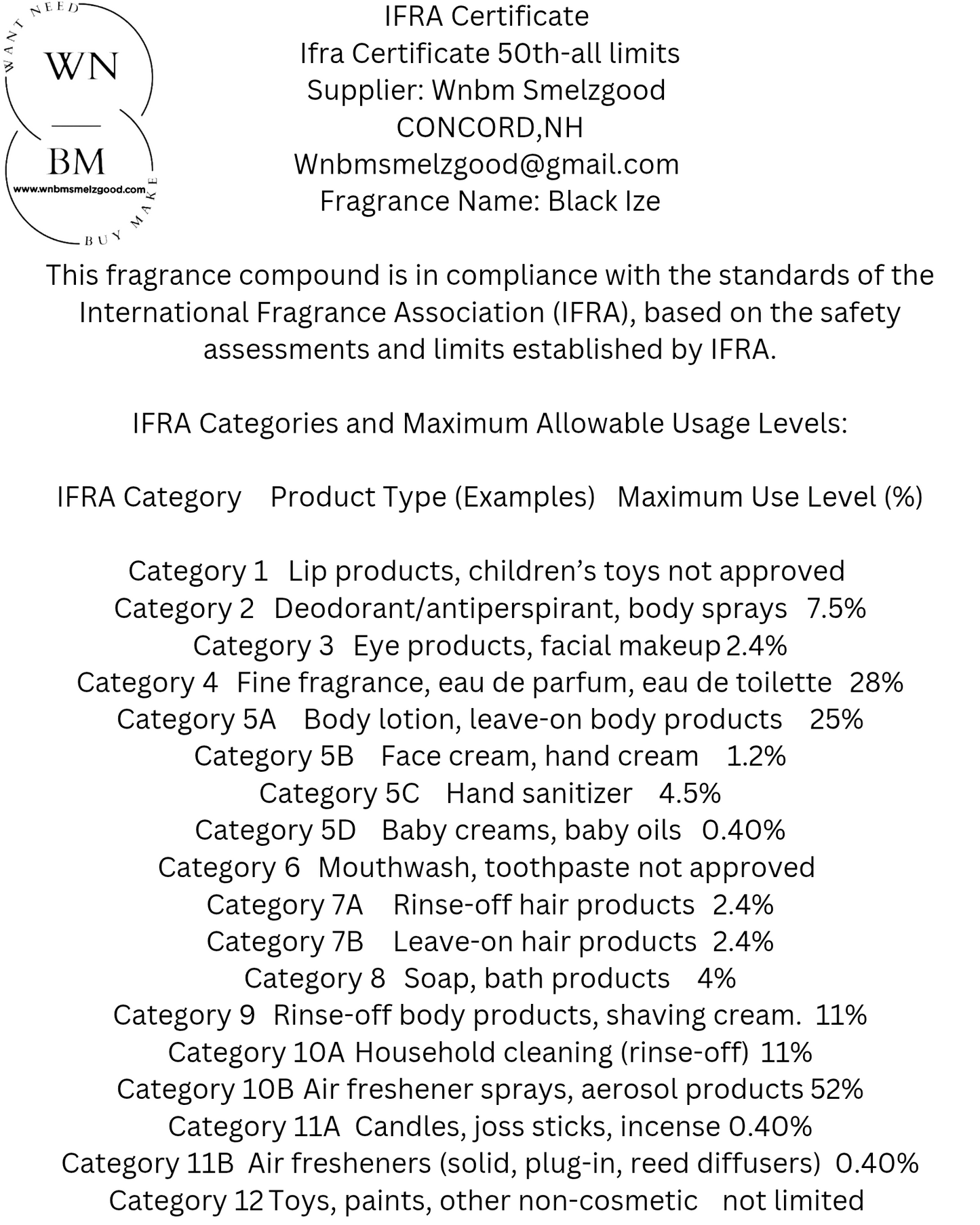 Black Ize   type fragrance oil