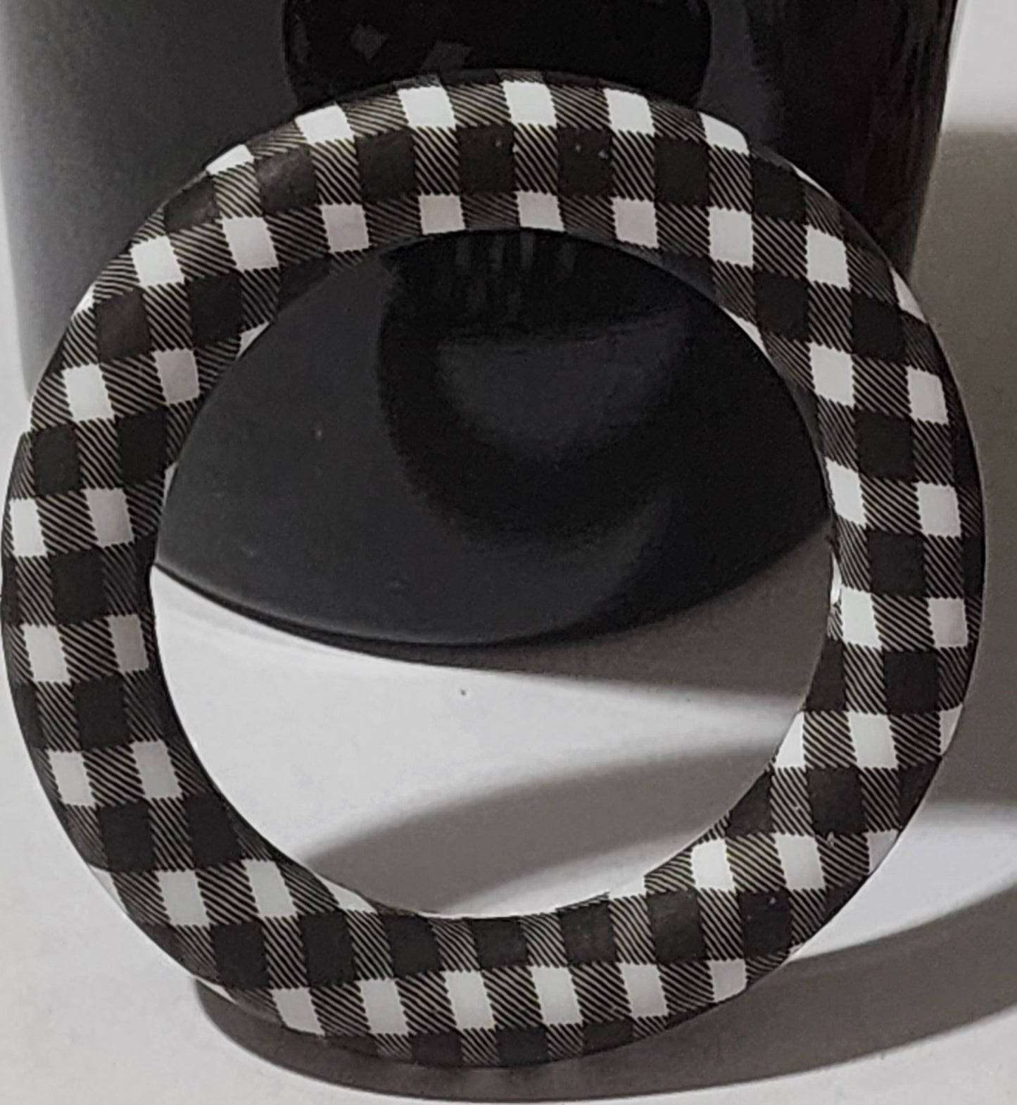 Black and white Silicone ring
