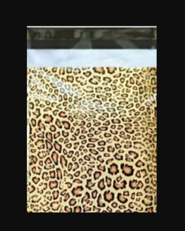 10 x 13 leopard poly mailer