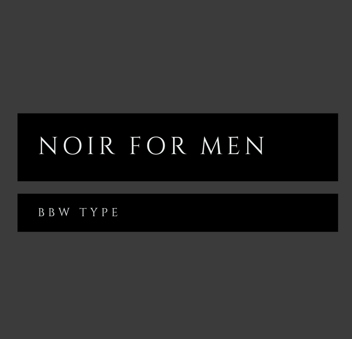 Noir for men bbw type fragrance oil
