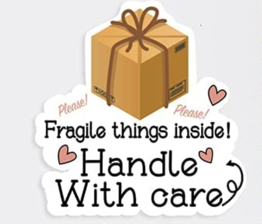 Handle With Care stickers