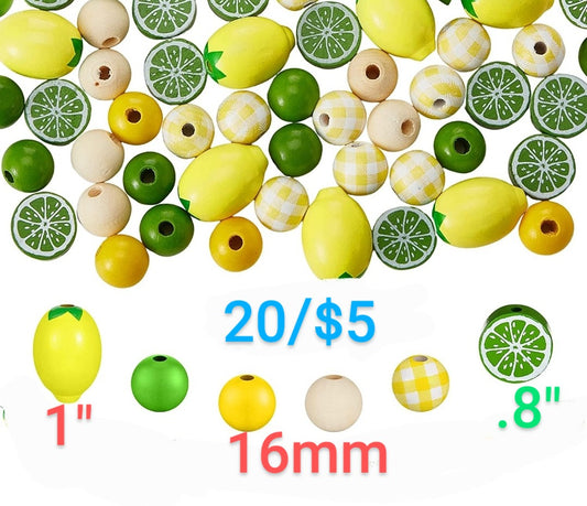 Lemon and lime beads